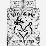 Wild Couple - Personalized Hunting Quilt Set