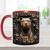 Strong Pitbull - Personalized Dog Accent Mug