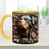 Strong Rottweiler - Personalized Dog Accent Mug
