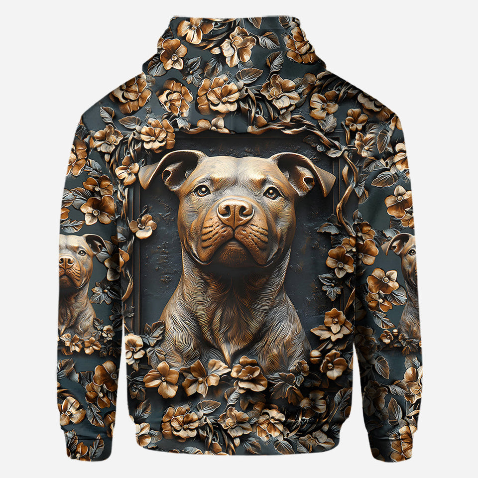Strong Pitbull - Personalized Dog All Over Shirt