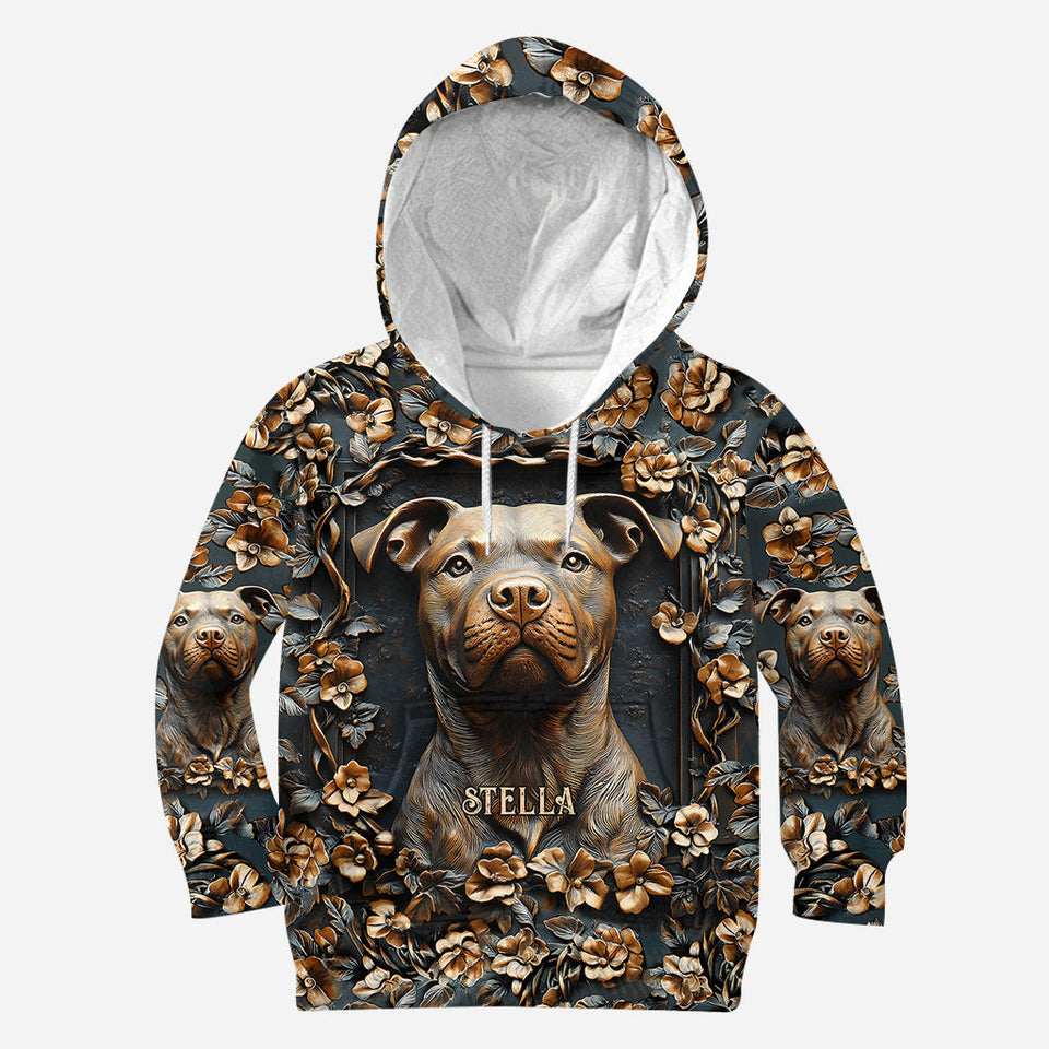 Strong Pitbull - Personalized Dog All Over Shirt