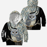 Beautiful Owl - Personalized Owl Hoodie and Leggings