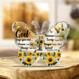 God Says You Are... - Christian Custom Shaped Acrylic Plaque
