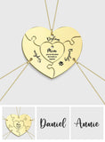 You Are The Piece That Holds Us Together - Personalized Mother Matching Pendant Necklace