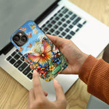 Beautiful Butterfly Bee Dragonfly Hummingbird - Personalized Butterfly Full Print Phone Case