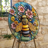 Beautiful Garden - Personalized Gardening Round Wood Sign