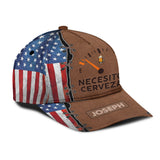I Need Beer, Necesito Cerveza - Personalized Beer Classic Cap
