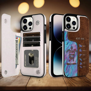 Holding Hands - Personalized Mother Foldable Wallet Phone Case