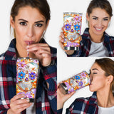 Floral Skull - Personalized Skull Tumbler
