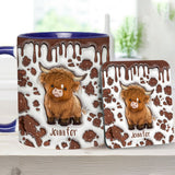 Just A Girl Who Loves Highland Cow - Personalized Accent Mug