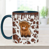 Just A Girl Who Loves Highland Cow - Personalized Accent Mug