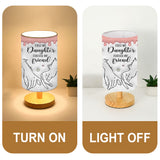 Best Mom Ever - Personalized Mother Tableside Lamp With Wood Base