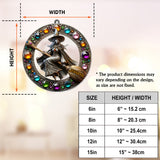 Beautiful Witch - Personalized Witch Window Hanging Suncatcher Ornament