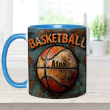 Basketball For Life - Personalized Basketball Accent Mug