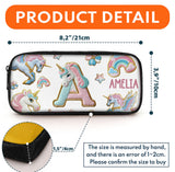 Beautiful Unicorn Alphabet - Personalized Kid Backpack & Pencil Case