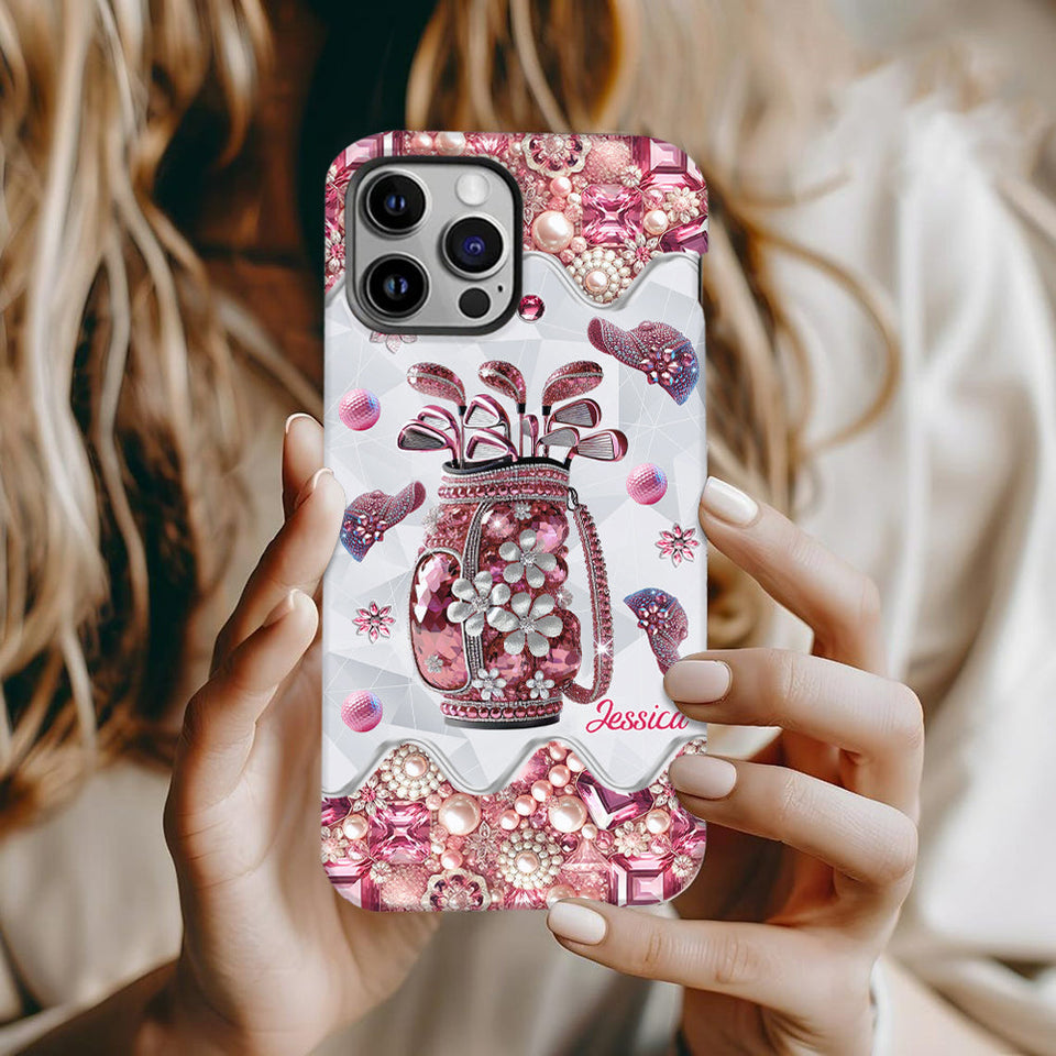 Just A Girl Who Loves Golf - Personalized Golf Full Print Phone Case