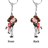 I Love You - Personalized Couple Keychain