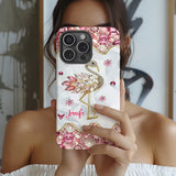 Just A Girl Who Loves Flamingos - Personalized Flamingo Full Print Phone Case