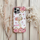 Just A Girl Who Loves Flamingos - Personalized Flamingo Full Print Phone Case