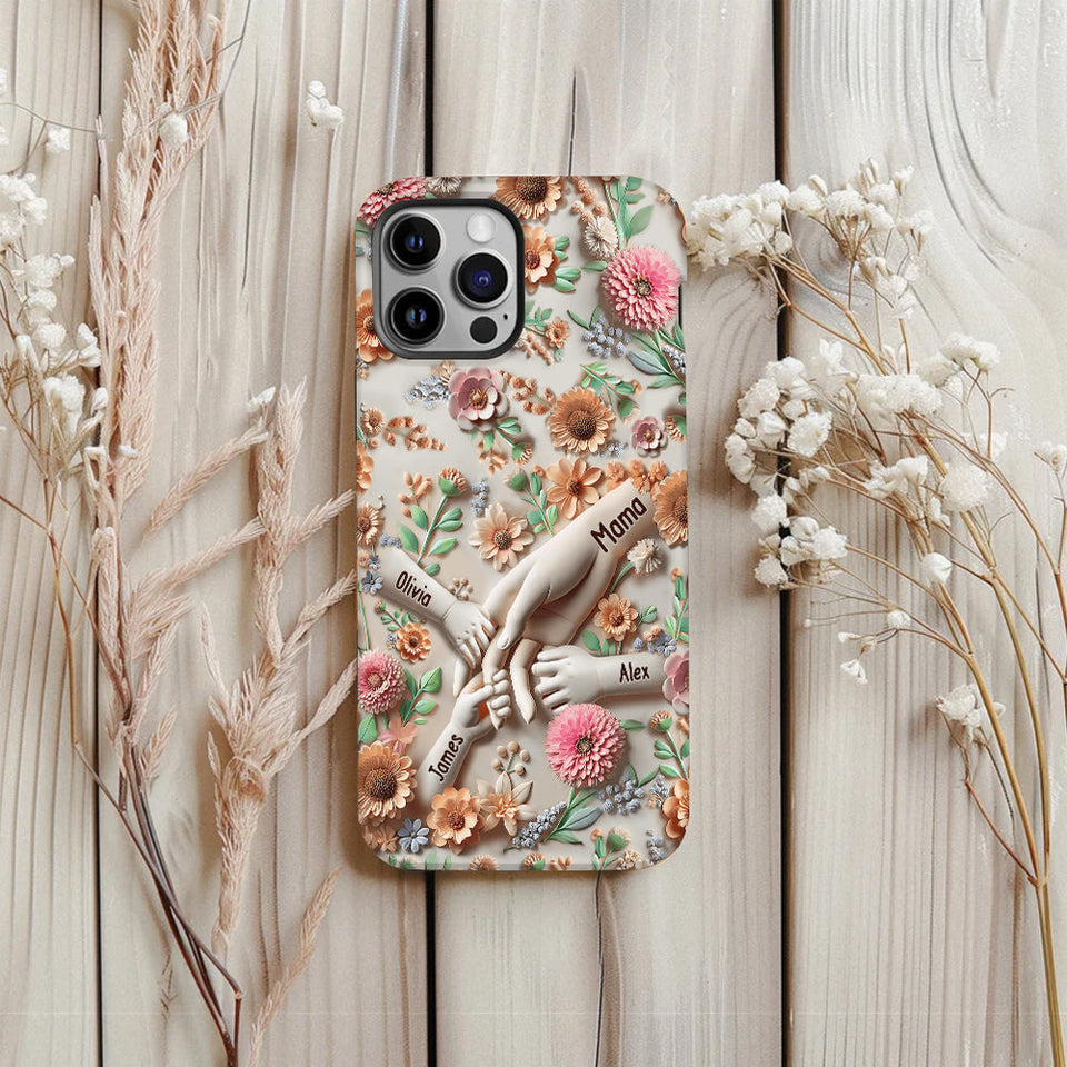 Hold Our Hands - Personalized Mother Full Print Phone Case
