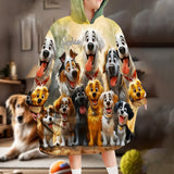 Just A Girl Who Loves Dogs - Personalized Dog Blanket Hoodie