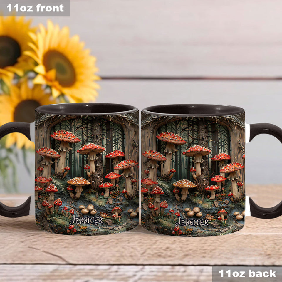 Into The Forest - Personalized Camping Accent Mug