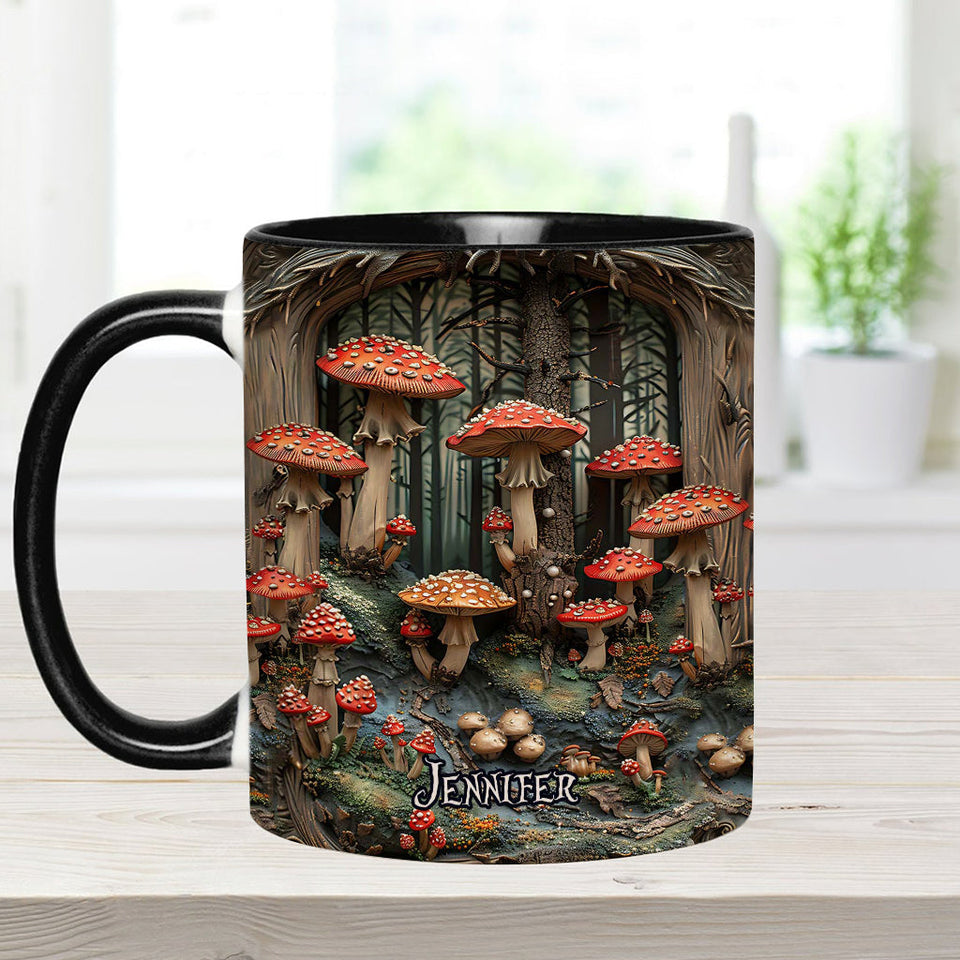 Into The Forest - Personalized Camping Accent Mug
