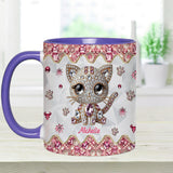 Just A Girl Who Loves Cats - Personalized Cat Accent Mug