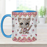 Just A Girl Who Loves Cats - Personalized Cat Accent Mug