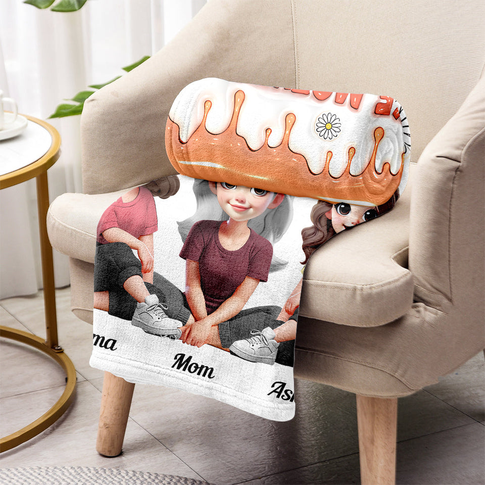 Like Mother Like Daughters - Personalized Mother Blanket