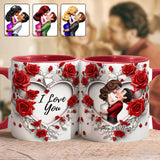 Be My Valentine - Personalized Couple Accent Mug