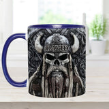 Vikings Skull - Personalized Viking Accent Mug
