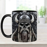 Vikings Skull - Personalized Viking Accent Mug