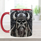 Vikings Skull - Personalized Viking Accent Mug