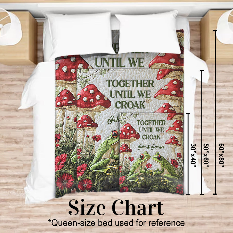 Together Until We Croak - Personalized Frog Blanket