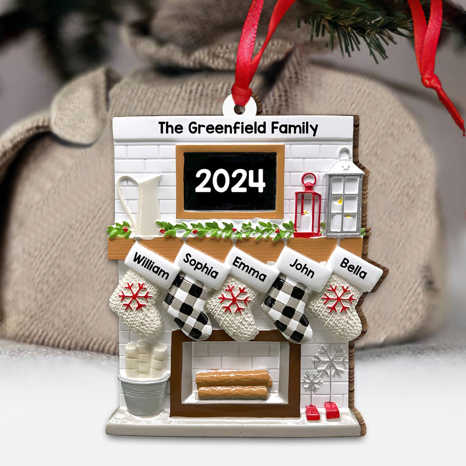 Merry Christmas - Personalized Family Ornament