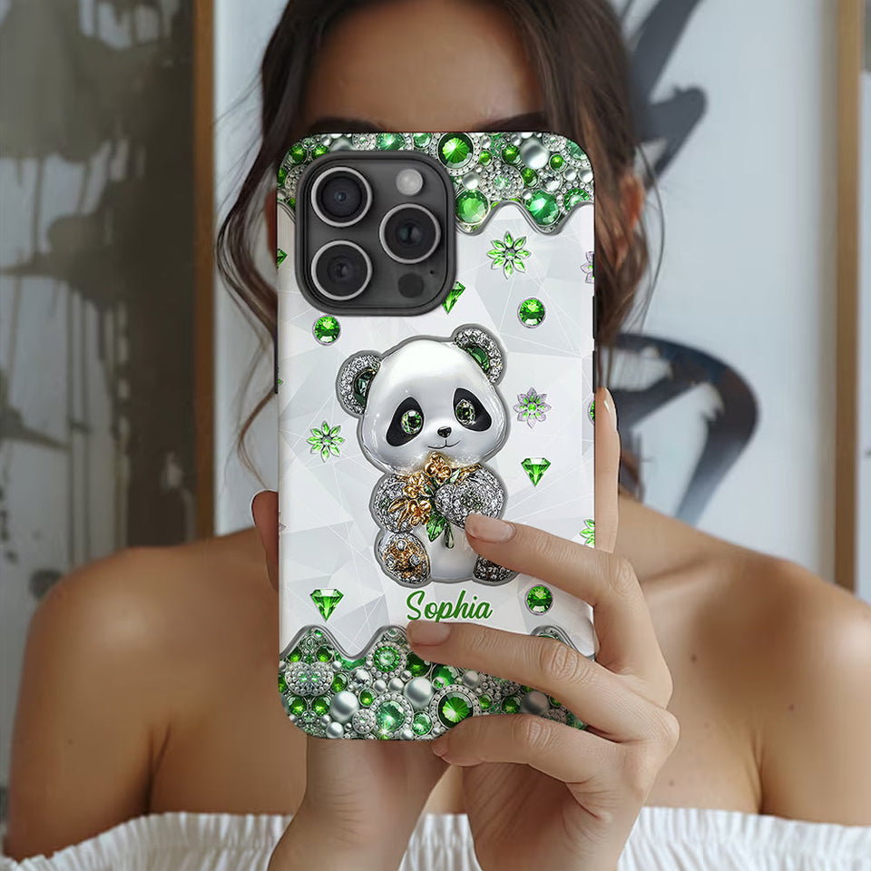 Just A Girl Who Loves Pandas - Personalized Panda Lover Full Print Phone Case