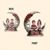Love - Personalized Couple Custom Shaped Acrylic Plaque