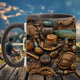 Fishing Life - Personalized Fishing Accent Mug