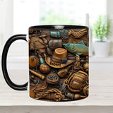 Fishing Life - Personalized Fishing Accent Mug