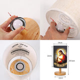 I Believe In You - Personalized Christian Tableside Lamp With Wood Base