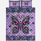 Sparkle Butterfly - Personalized Butterfly Quilt Set