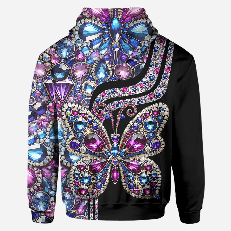 Beautiful Butterfly - Personalized Butterfly Hoodie and Leggings