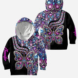 Beautiful Butterfly - Personalized Butterfly Hoodie and Leggings