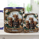 Love Highland Cows - Personalized Accent Mug