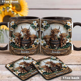 Love Highland Cows - Personalized Accent Mug