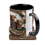 Love Highland Cows - Personalized Accent Mug