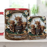 Love Highland Cows - Personalized Accent Mug