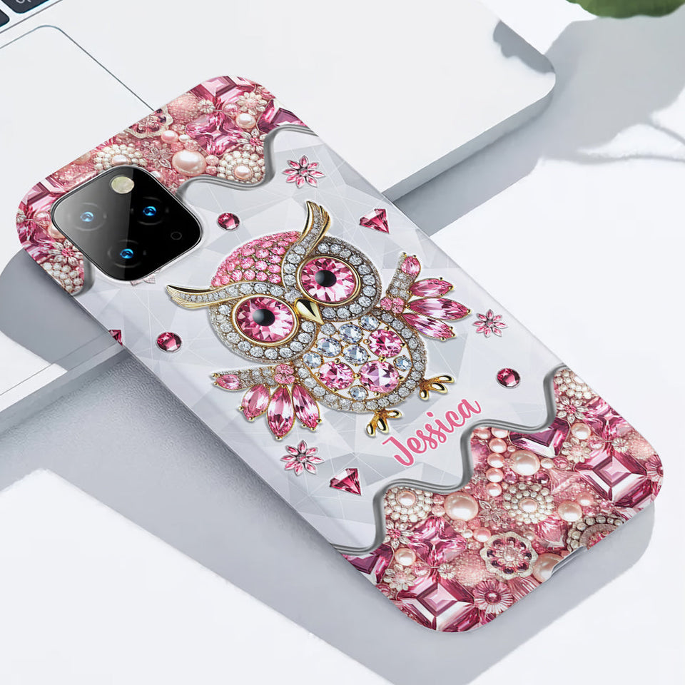 Just A Girl Who Loves Owls - Personalized Owl Full Print Phone Case