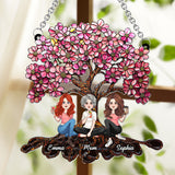 Mother & Daughters - Personalized Mother Window Hanging Suncatcher Ornament